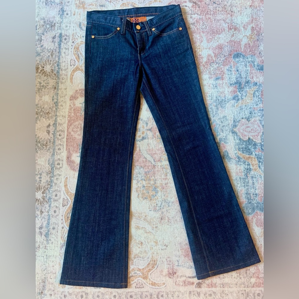 Tory Burch Low Waist Bootcut Jeans
